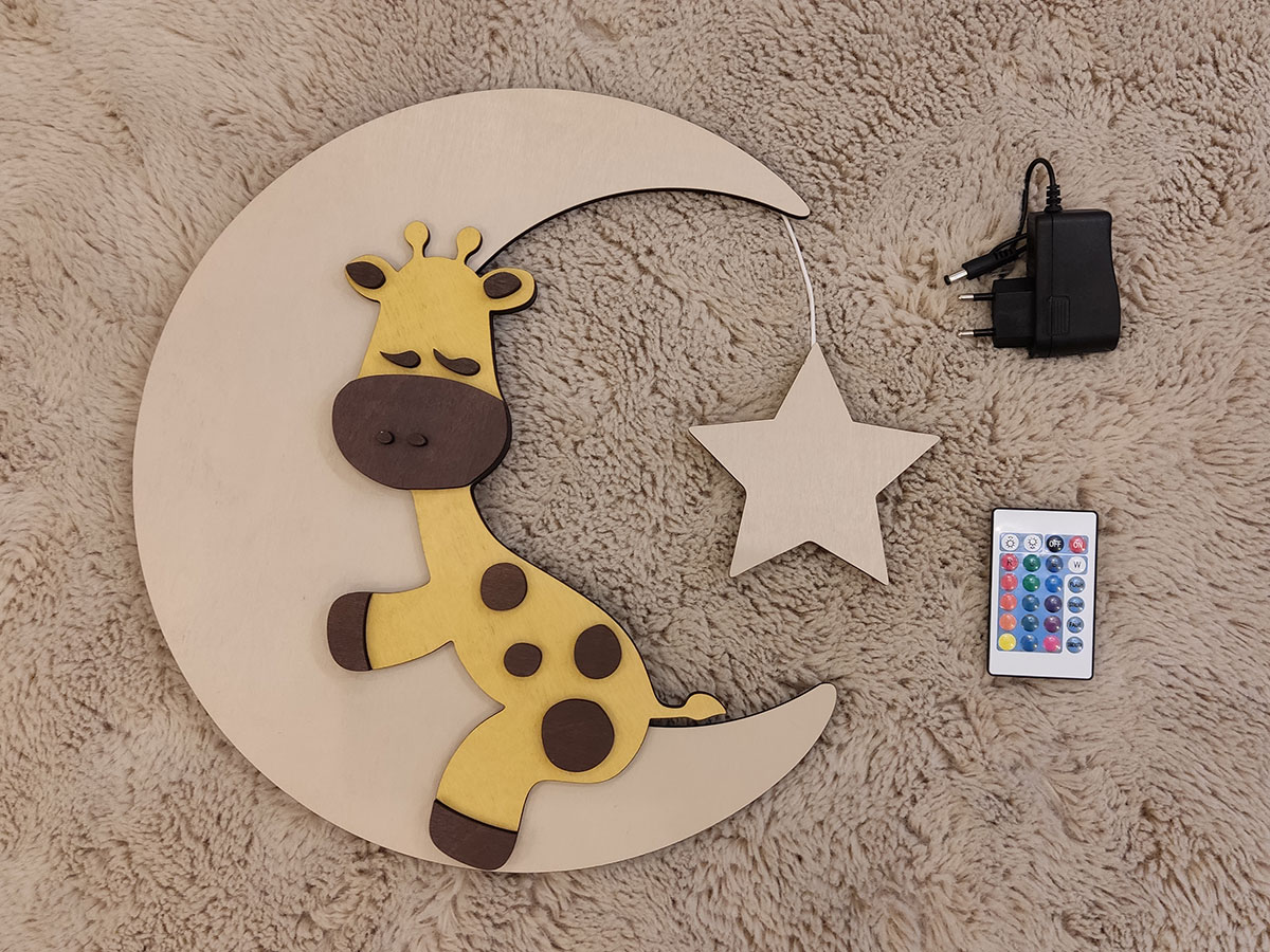 Светильник настенный "Спящий жирафик"