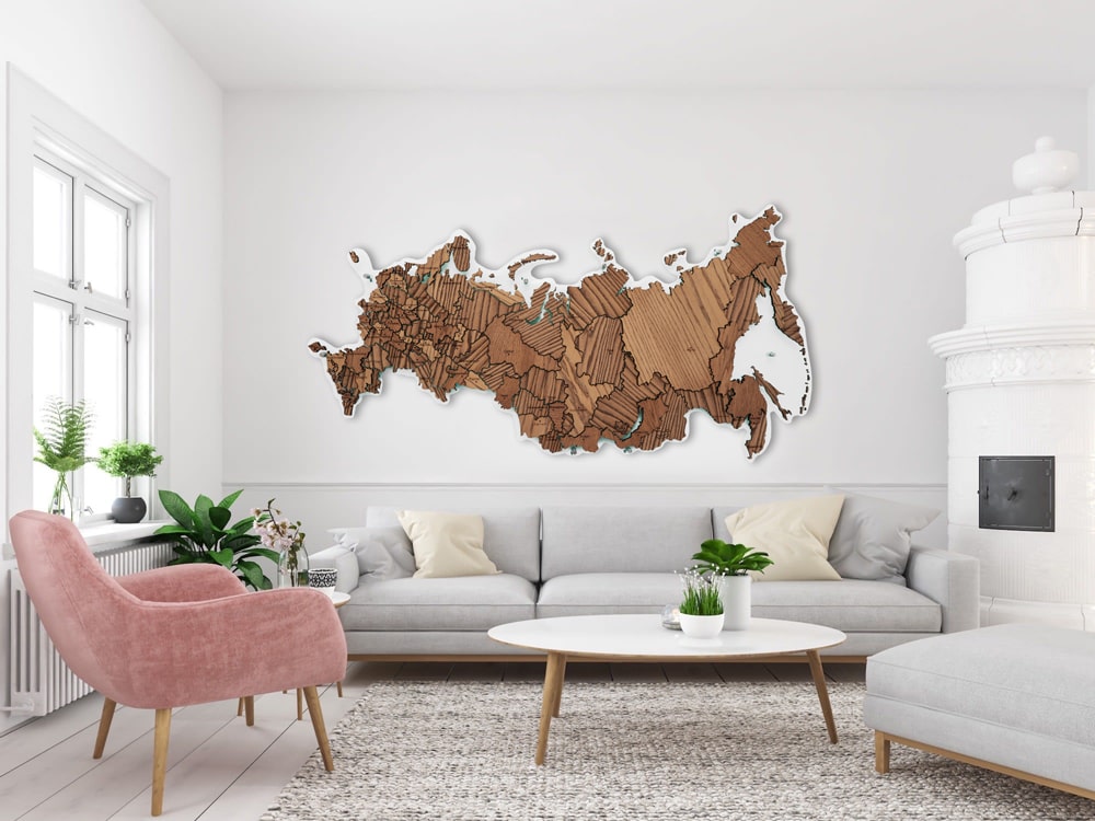 Карта России Сибирская тайга