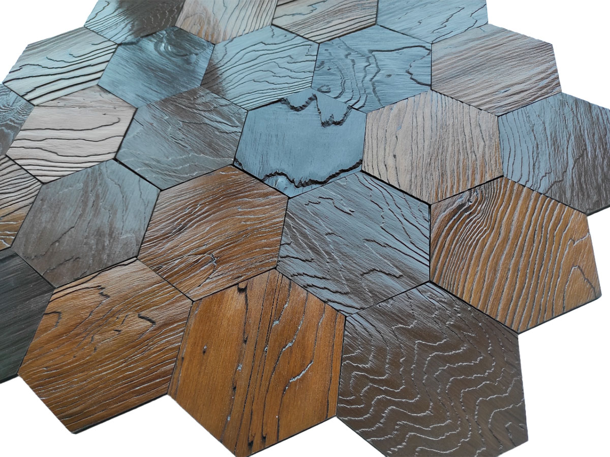 "Гексагон" стеновая панель